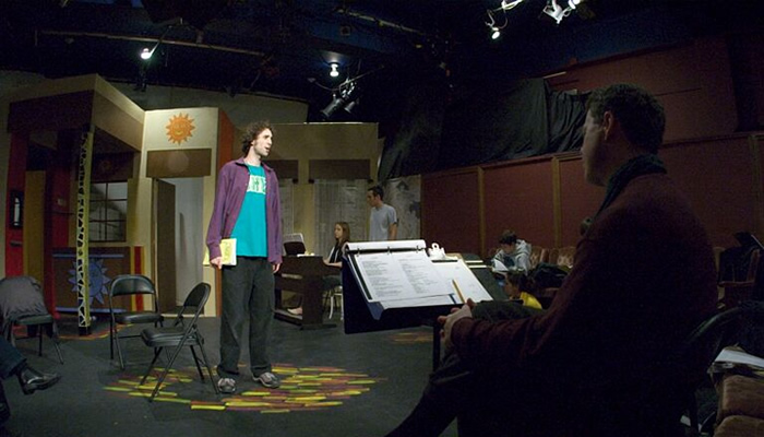 Robert Weinapple directing a play